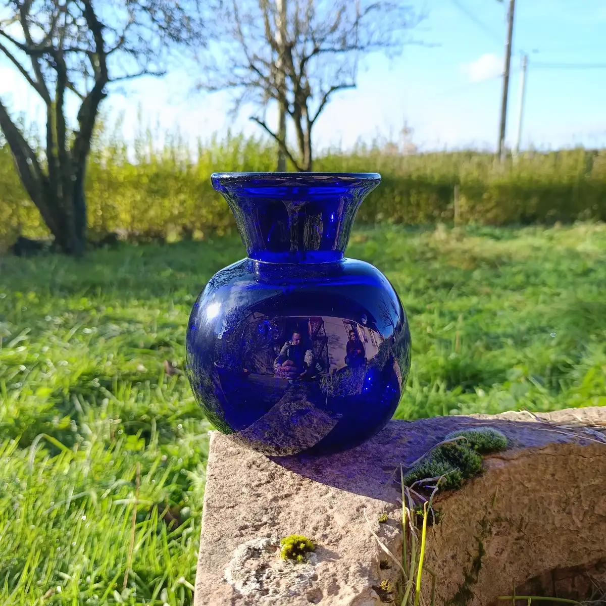 Vase saphir