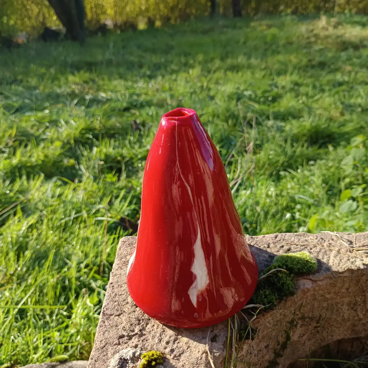Vase montagne rouge
